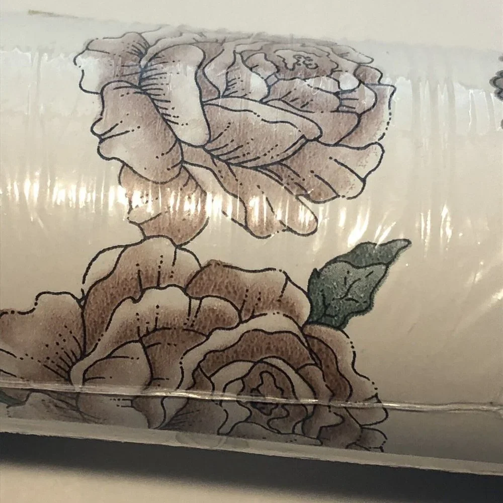 Vintage Montgomery Ward Floral Wallpaper Border Roll Sealed Made In USA 5 Yards